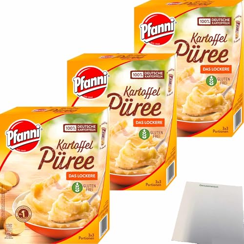 usy Bundle für Pfanni Kartoffel Püree Das Lockere 3er Pack (3x240g Packung) + usy Block