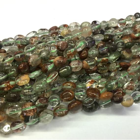 Quartz fantôme transparent perles véritables pour remplacer les copies en plastique