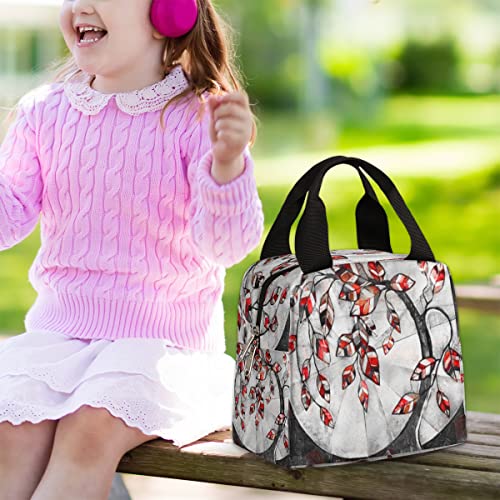 Art Abstract Tree Insulated Lunch Bag Women Reusable Lunch Tote Bag For Men Adult Leakproof Cooler Lunch Box For Work Office Picnic Travel #TOP1