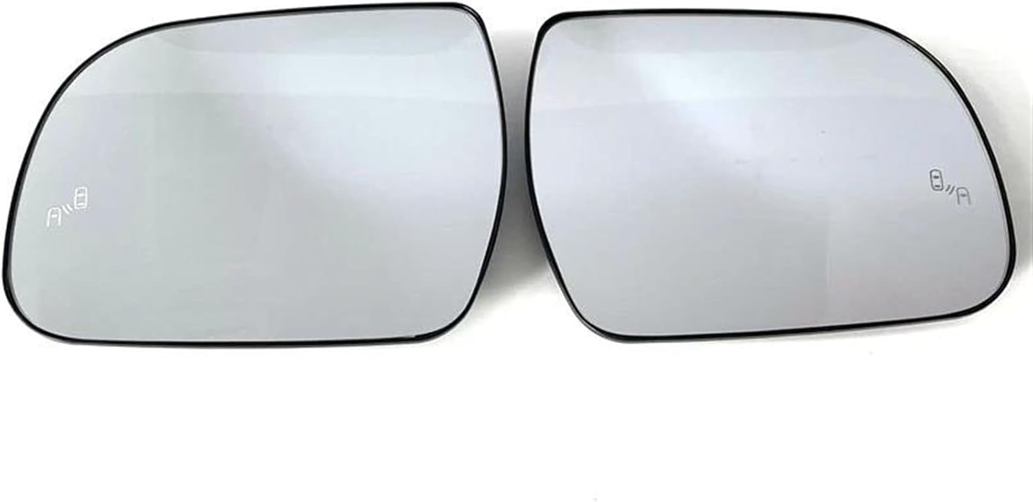 Generic Wing Mirror Glass for Toyota for Sienna 2011-2014 2015 2016 2017 2018 2019 Car Convex Heated Mirror Glass with Blind Spot Marking Door Wing Mirror Glass