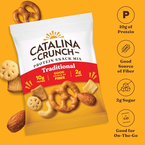 Image of Catalina Crunch Protein Snack Mix, Traditional, 1.23 oz, 5 Count