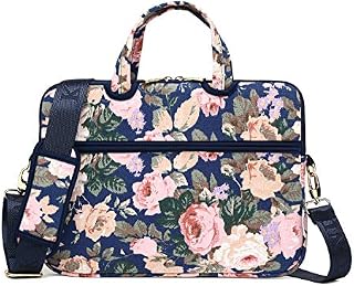 Kayond Laptop Carrying Case Water-Resistant Canvas Totes/Lightweight Slim Shoulder Messenger Bag for Daily