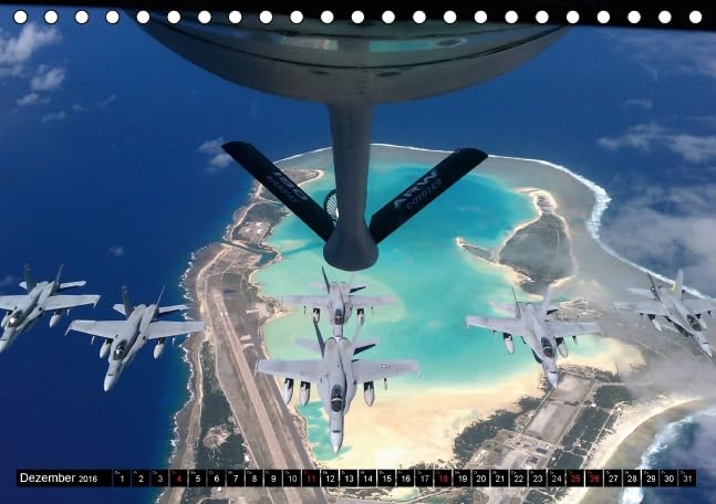 Kampfjets • U.S. Aircraft (Tischkalender 2016 DIN A5 quer): Die moderne Luftwaffe der USA (Monatskalender, 14 Seiten) (CALVENDO Technologie)