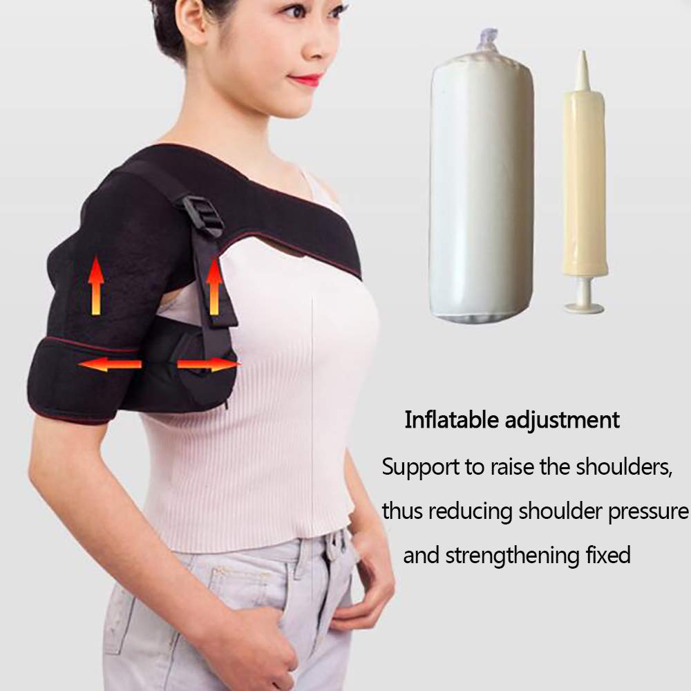 Schulterbandage, Schulterkompressionshülse Gurtwickel Bietet Unterstützung und Erleichterung bei Rotatorenmanschette, Schulterschmerzen,Leftshoulder