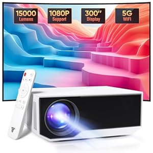 Wielio Tragbarer 1080P 4K WiFi Beamer