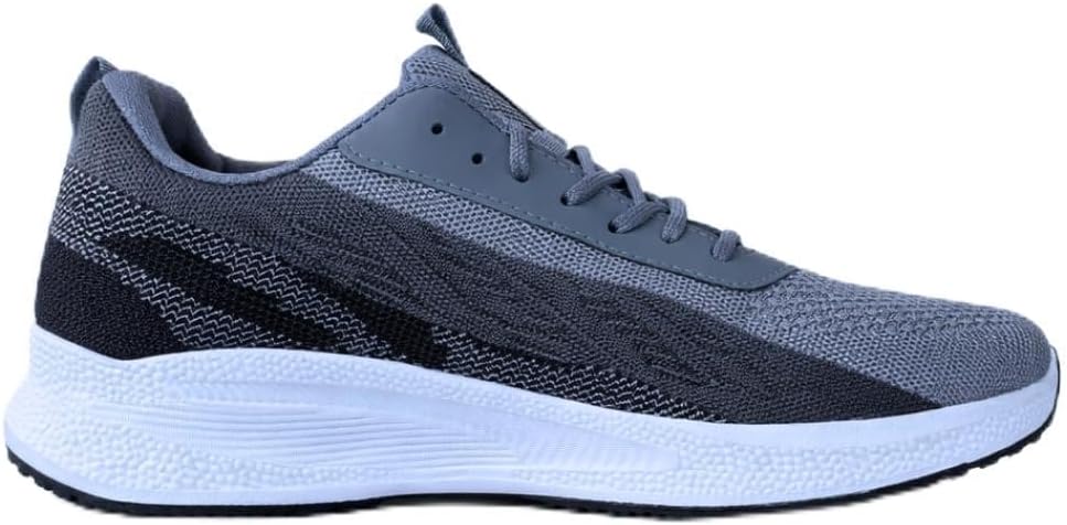 HY-514 Men’s Running Sneakers – Lightweight Breathable Knit Upper, Full-Length EVA Cushioning Midsole, Thick Cotton Insole, Durable Injection-Molded PVC Outsole – Athletic Shoes for Walking, Gym & Daily Wear
