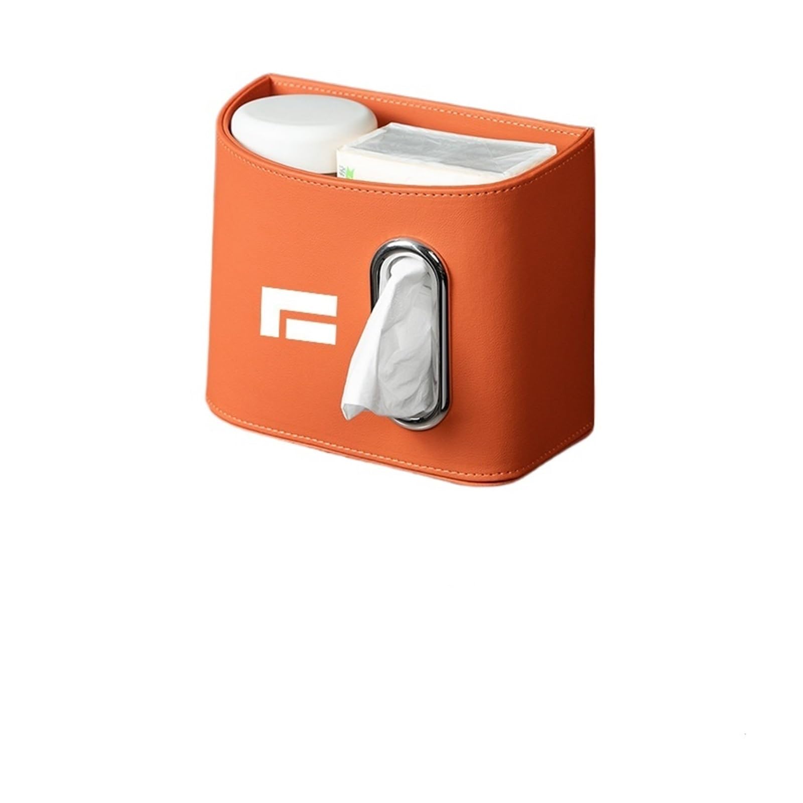 1PCS Rox Car Tissue Box Trash Can Hanging Paper Storage Automobile Supplies(C 2PCS)