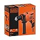 BLACK+DECKER 500W 1-Gang Schlagbohrmaschine (mit 2-tlg. Schnellspannbohrfutter, Rechts-/Linkslauf, Schalterarretierung für Dauerbetrieb, inkl. Zusatzhandgriff, 3 m Kabellänge) BEH200-QS