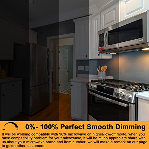 Image of G8 Led Bulb Dimmable for GE Microwave Oven, 120V 50W Kitchen Over Stove Light /Surface Light Bulb for GE Over The Range Microwave Hood, Replaces WB08X10057 WB08X10051, 5W 500LM Warm White 3000K, 2 Pack