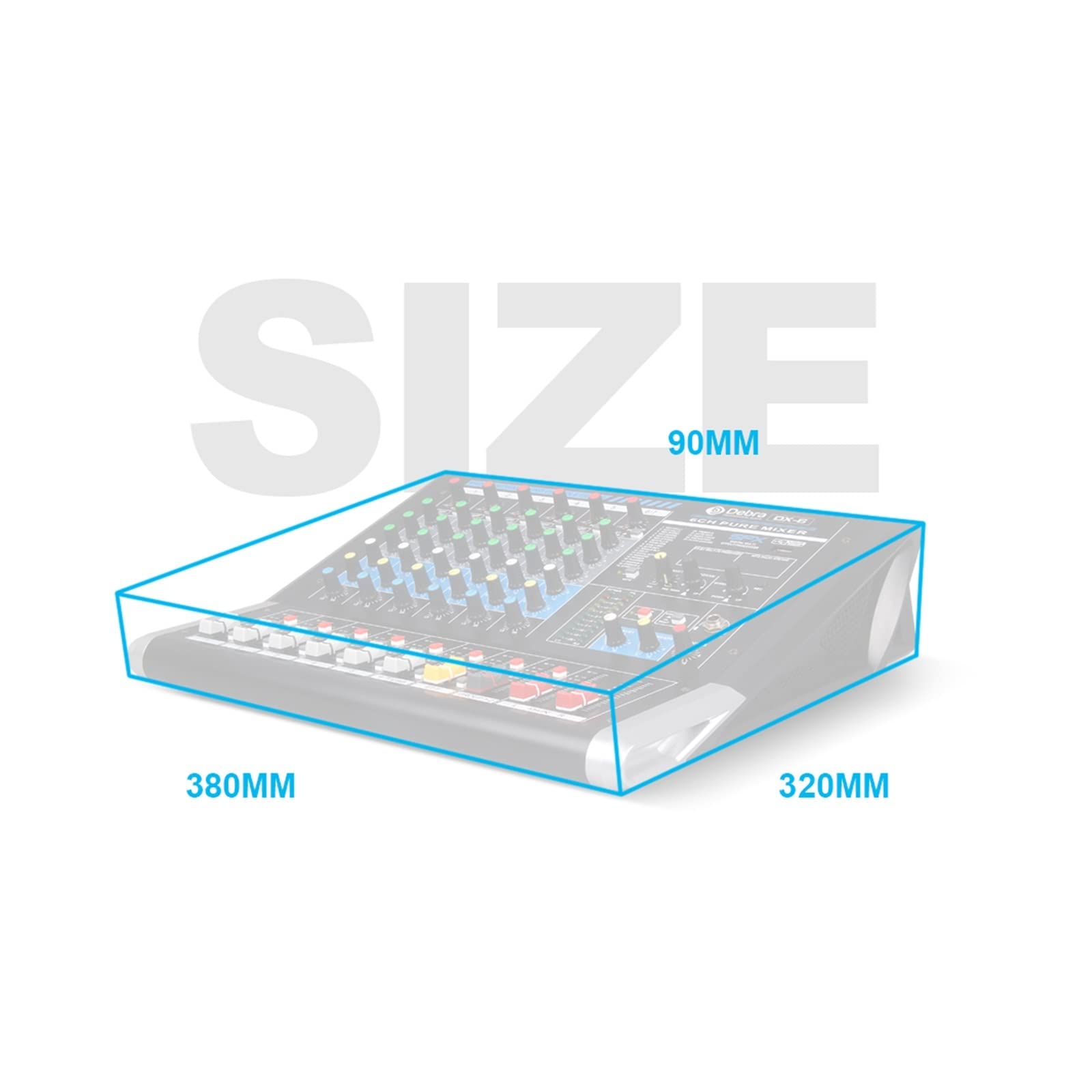 Audiomixer Dj-Mixer Soundboard, 6-Kanal-Mixer DJ-Controller-Soundkarte mit 24 DSP-Effekt USB Bluetooth for DJ-Aufnahmestudio Klarer Klang, Einfache Bedienung