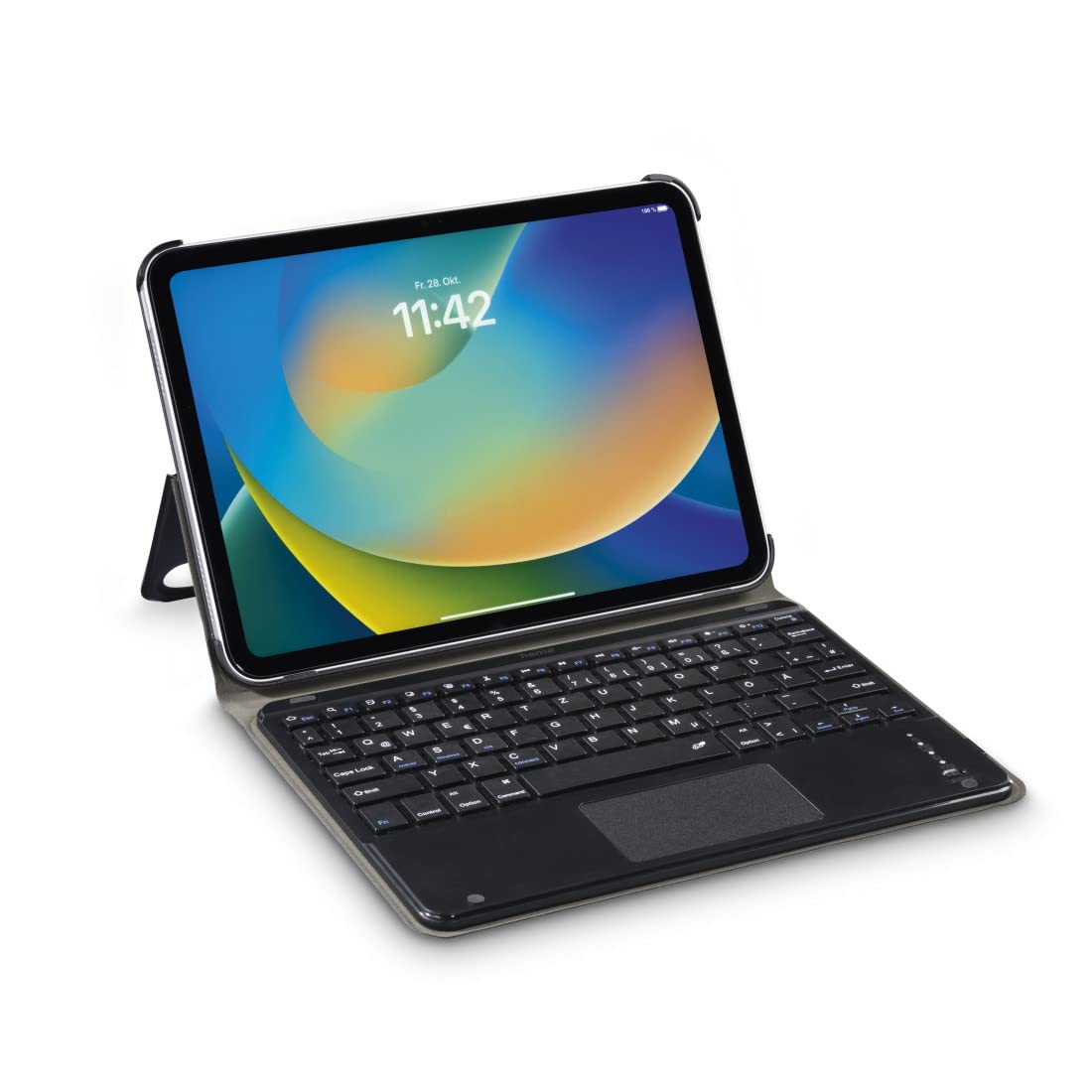 Hama Etui z klawiaturą do iPada 10. generacji 2022 (klawiatura Bluetooth z touchpadem, funkcja stojaka, magnetyczne etui na tablet, etui na tablet, do Apple iPad 10,9", wyjmowana klawiatura) czarne