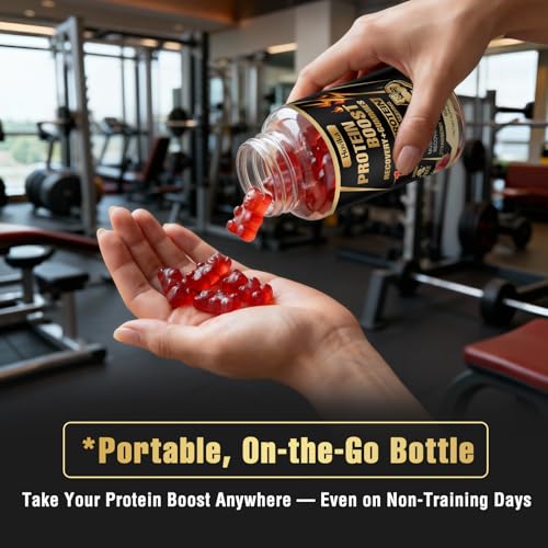 Whey Protein Gummies, 10g Protein per Serving, Easy to Take Snacks for Men & Women, Recovery + Supplement Gummies for Protein Boost, Muscle, Energy Support, Strawberry Flavor, 90 Gummies - Image 4