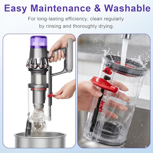 Image of Lemige Upgrade V11 V15 Vacuum Dust Bin Canister Replacement Parts for Dyson