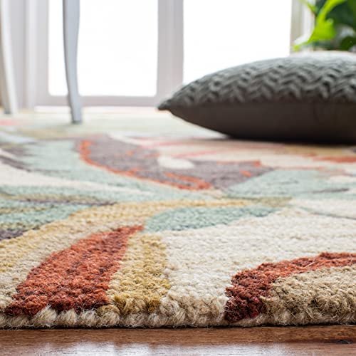 SAFAVIEH Jardin Collection Runner 2'3" x 7',  Ivory y Multi miniatura 4