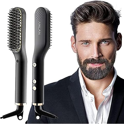 ANLAN Cepillo Alisador de Barba Cover