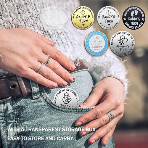 Image of Funny New Parents Decision Gift,Pregnancy Gifts New Dad Mom Gifts,New Parents Gifts for Couples Halloween Thanksgiving Christmas Gift for First Time to be Moms Dads Daddy Mummy Double Sided