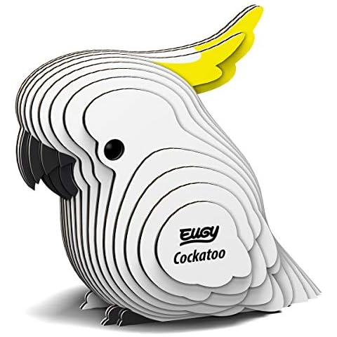 EUGY 028 Cockatoo 3D Puzzle de papel Cover