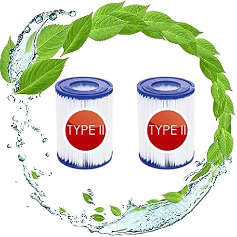 SHUAIG Filter Cartridge Type II for Bestway 58094, for Bestway 58148/58117 Family Pool Filter Cartridge (2pcs) Cover