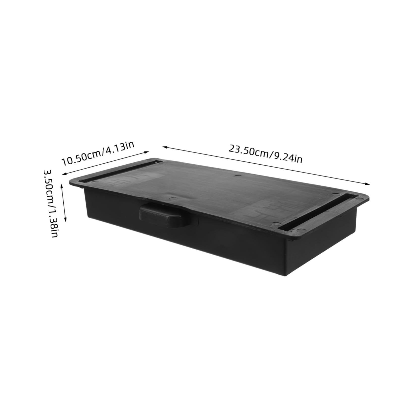 Lot De 2 Boîtes De Rangement Coulissantes Noires – Tiroirs Plastique Pour Bureau, Cuisine, Armoire