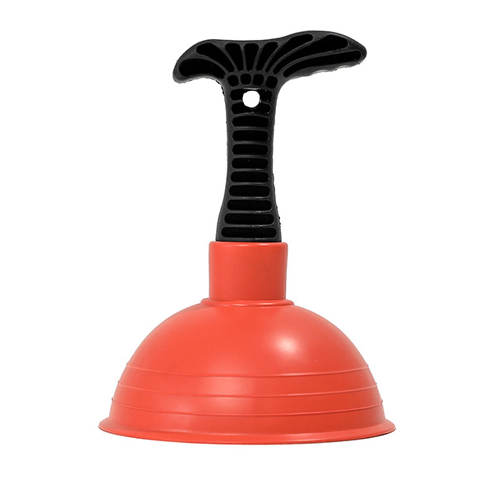 Buxuaaaa Compact Small Plunger with Short Handle Heavy Duty Rubber Cup Ergonomic Grip Powerful Suction for Unclogging Drains in Bathrooms Drain Plunger