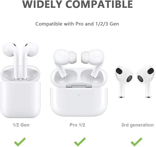Miniatura 2 de Ganchos para los oídos compatibles con todos los modelos de Apple AirPod multidimensional ajustable, accesorios de soporte para auriculares Pro