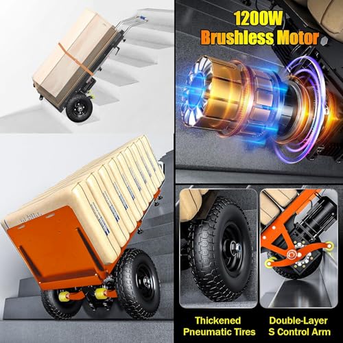 Carretilla eléctrica motorizada para escaleras 880 lbs miniatura 6