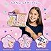 Friendship Bracelet Making Kit with Storage Box,DIY String Bracelet Arts and Craft for Girls Aged 8-12,Kids' Travel Activity Toy Set,Easter Birthday Gifts for Ages 6 7 8 9 10 11 12 Year Old Purple