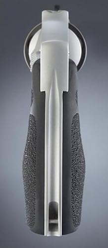 Miniatura 2 de Hogue Bantam Style - Agarre monogrip de goma para revólveres S&W J, tope redondo, negro - 61000