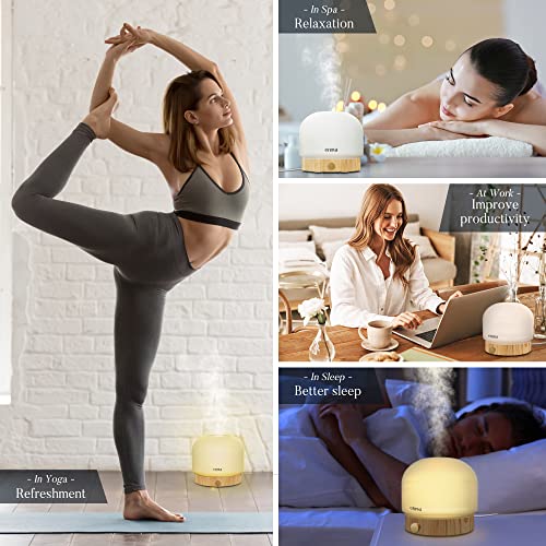 Ennva Essential Oil Diffusers For Home, Elegant Glass Diffuser With Light 280Ml Quiet Ultrasonic Diffuser - Aromatherapy Diffuser With Timer, 2 Mist Modes, Modern Air Diffusers For Home, Sleep #TOP6