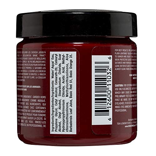 Foto von Manic Panic Vampire Red Classic Creme, vegan, tierversuchsfrei, semipermanente Haarfarbe, 118 ml