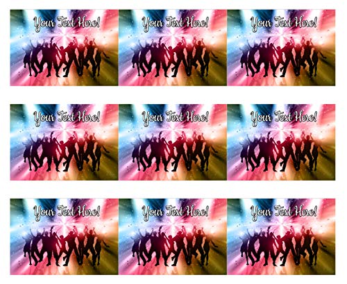 Party People - Edible Cake Strips - 2.5" x 10.5" Strips (3 pieces/sheet)