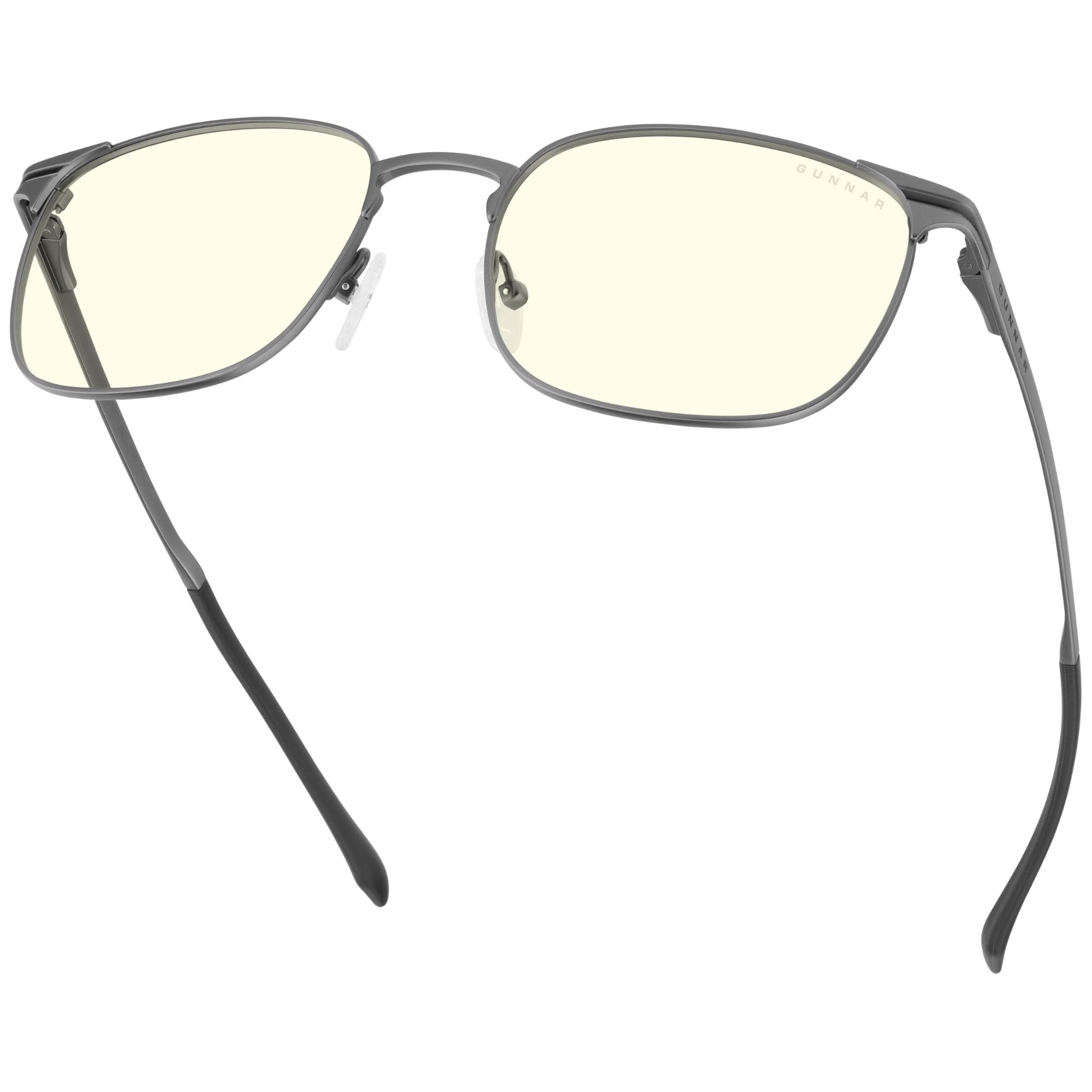 GUNNAR Okulary tytanowe z filtrem światła niebieskiego - Monterey | Okulary PC/gaming - Monterey Titanium - Filtr światła niebieskiego - Opatentowana technologia od 2002 roku