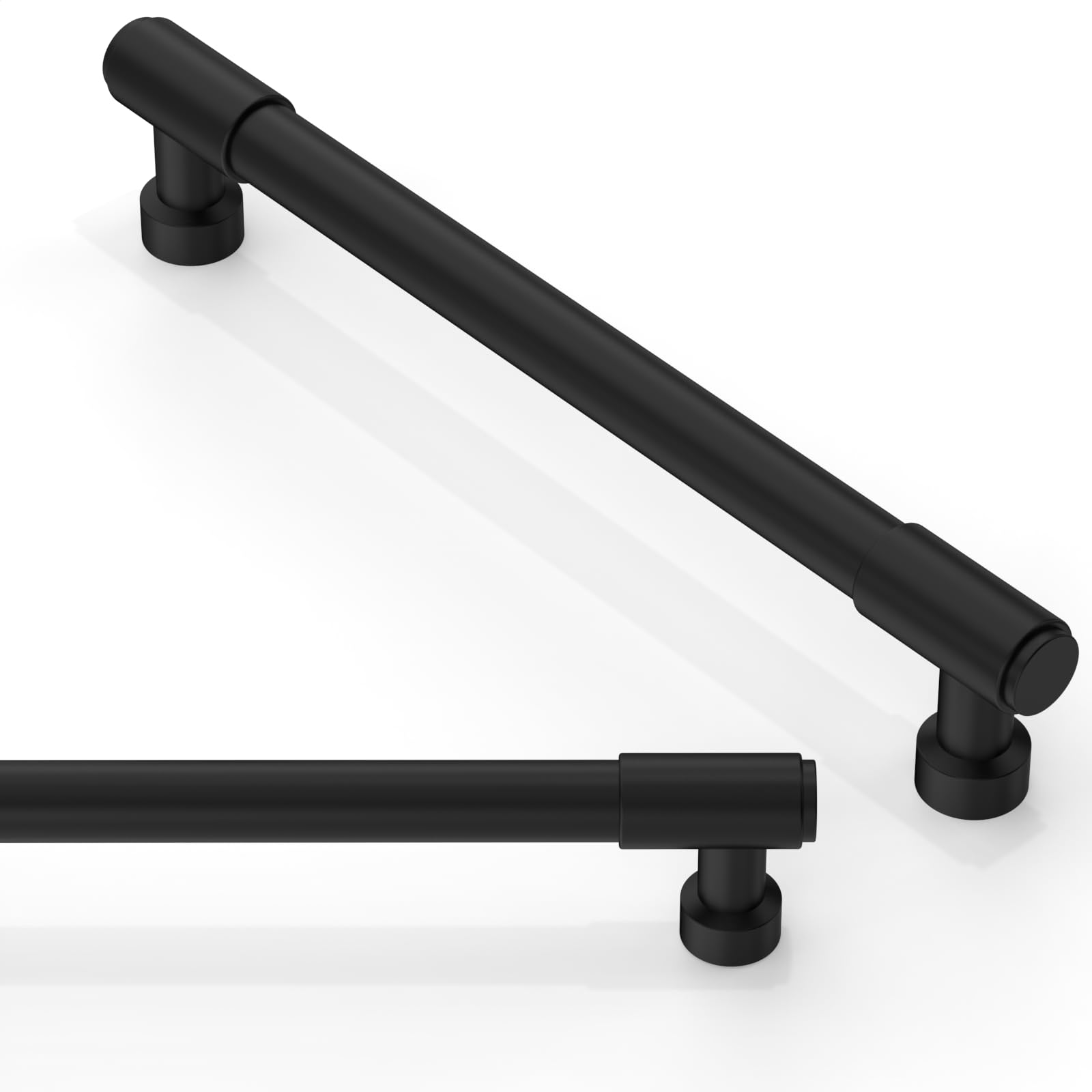 Asimerdeco 10 Pack Matte Black Cabinet Pulls 6.3 Inch(160mm) Kitchen Cupboard Handles Cabinet Hardware Drawer Pulls