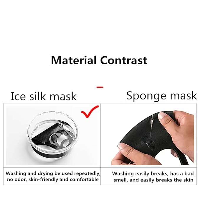 Image of Tomorrow Fashion Face Mask - Reusable Soft, Breathable & Washable Black Mask for Men & Women | Daily Use, Travel, Outdoor Activities | Stretchable Rider Mask | Stylish & Comfortable Fit