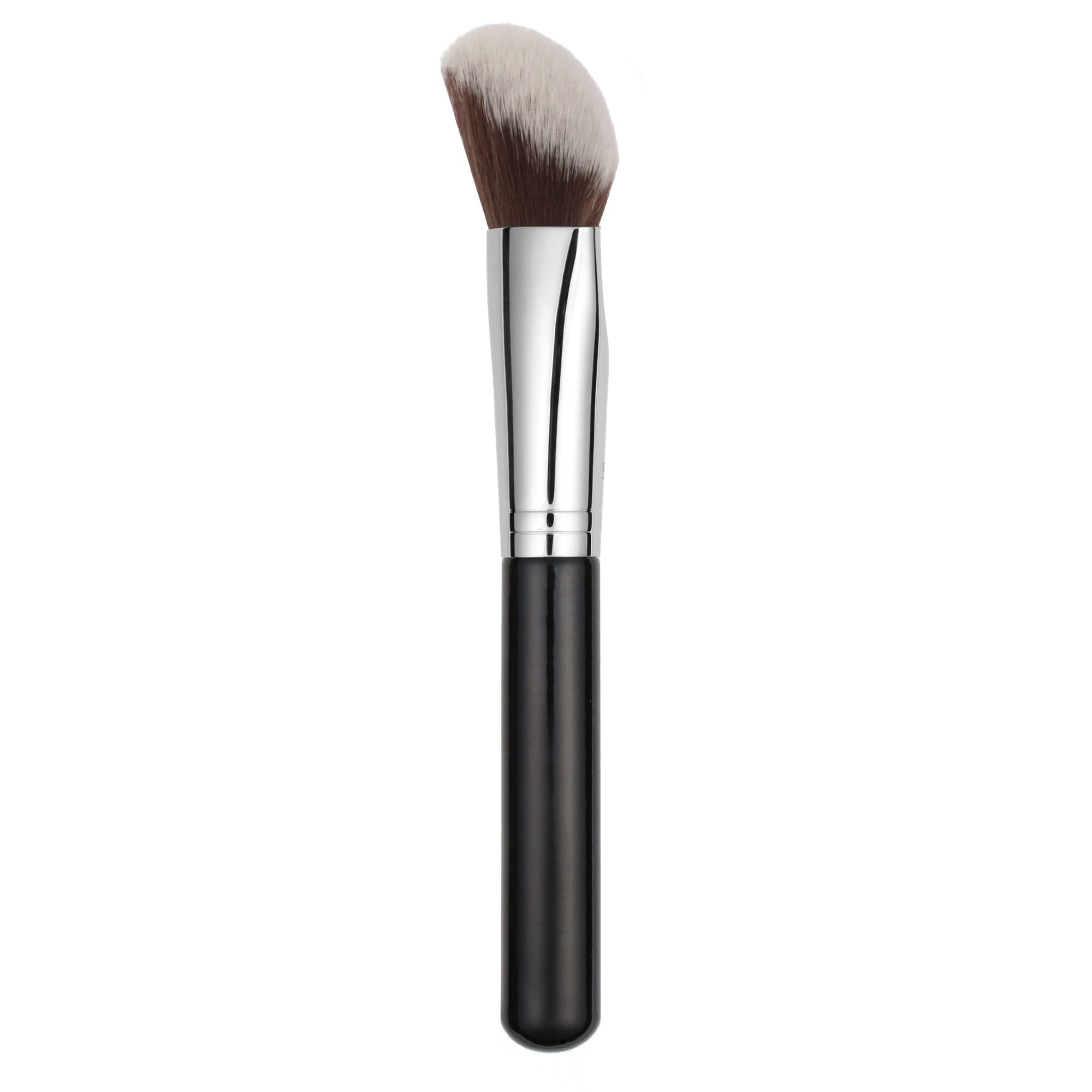 Bdellium Tools Maestro Series 988 BDHD - Pennello professionale per fondotinta e cipria, con morbide fibre sintetiche, per l'applicazione e la miscelazione (nero, 1 pezzo)