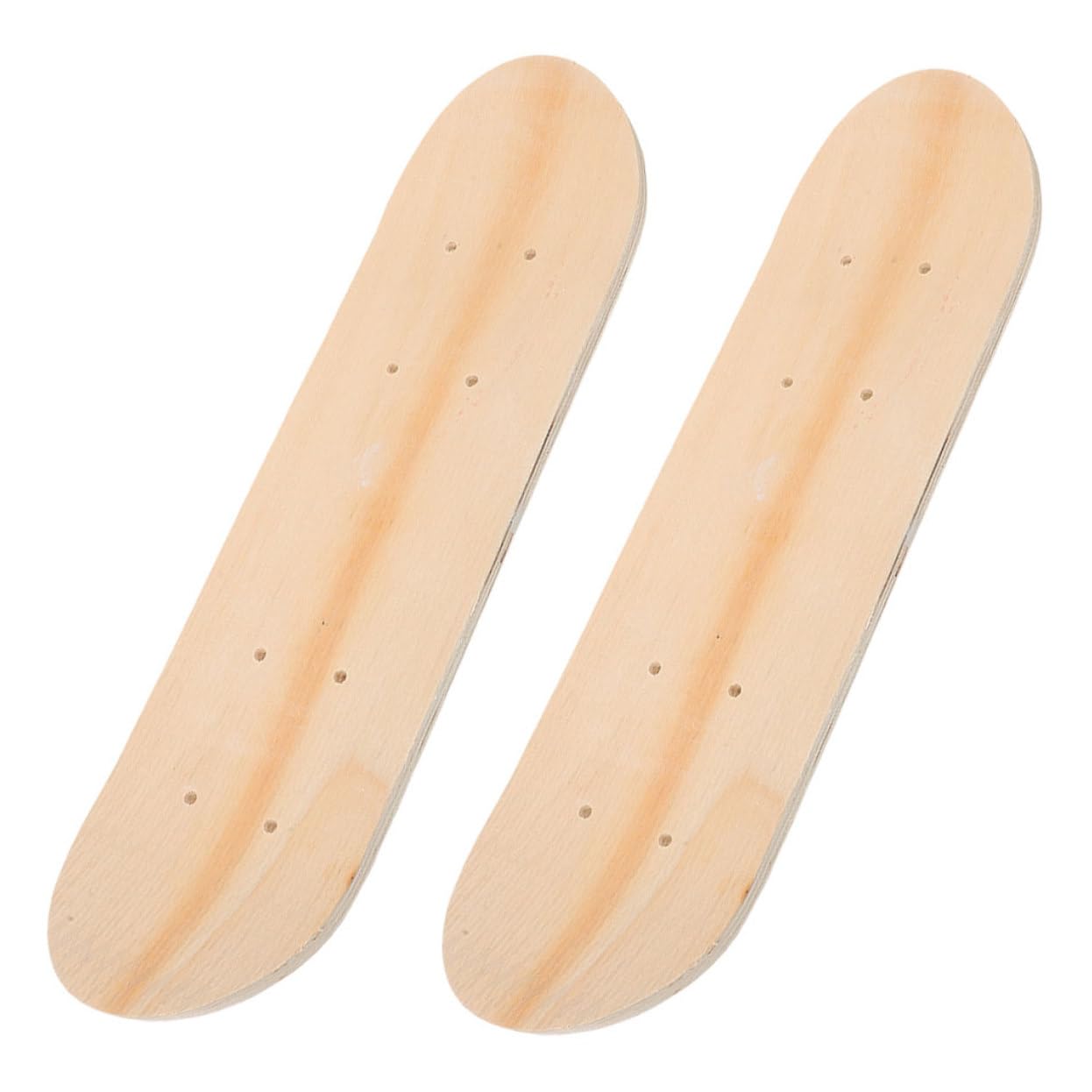 SUPVOX 2pcs DIY Blank Skateboard Decks Wooden Deck Blank Skateboard for Boys and Girls Artistic Present Dual-Sided Use