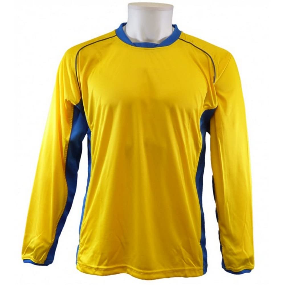 Camiseta de fútbol Londres amarilla y azul de 38 a 40 cm 7