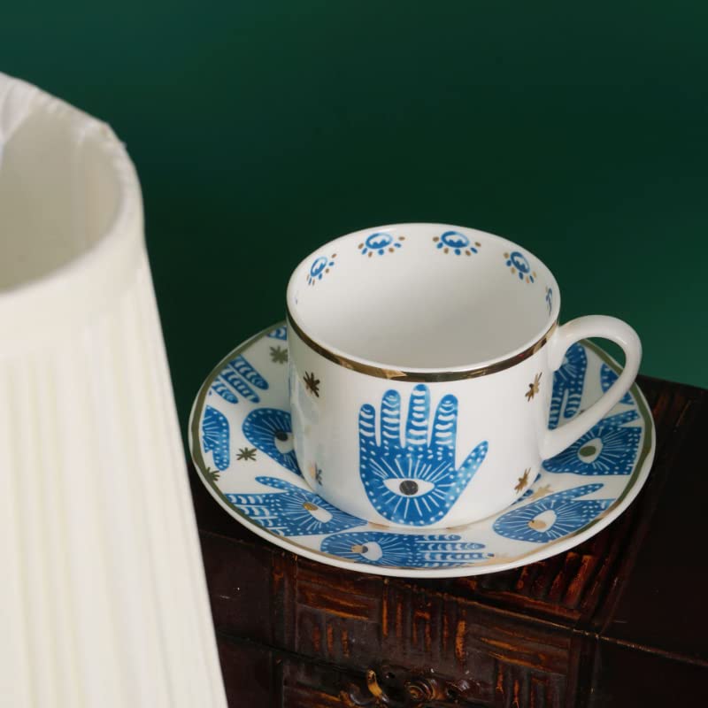 Tasse à café et bol céramique OWLES New Eyes 270ml style européen