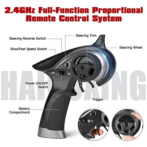 Haiboxing 1:18 Scale Rc Car 18868 36Km/H High Speed 4X4 Off-Road Remote Control Truck, Waterproof Electric Rc Cars All Terrain Toy Truck For Kid And Adults Two Batteries Supply 40 Mins Playtime #TOP5