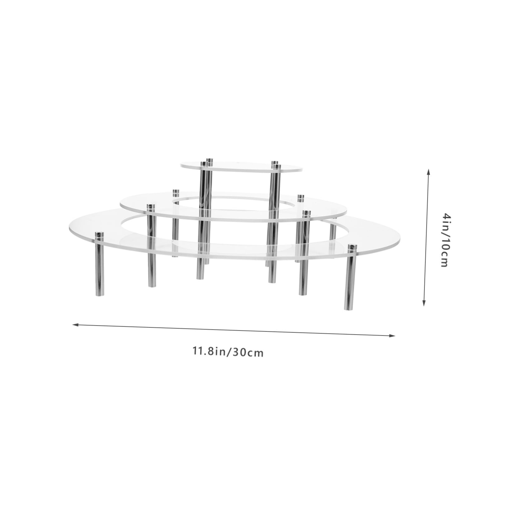 LIFKOME 1 Set di Alzata con 3 Altezze per Cupcake in Acrilico Trasparente, Espositori per Gioielli, Torre Espositiva per Caramelle, Supporto per Torta Trasparente, Alzate per Buffet Statua Profumo