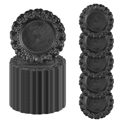 Platos de cena negros 13 pulg. pack x100 miniatura 1