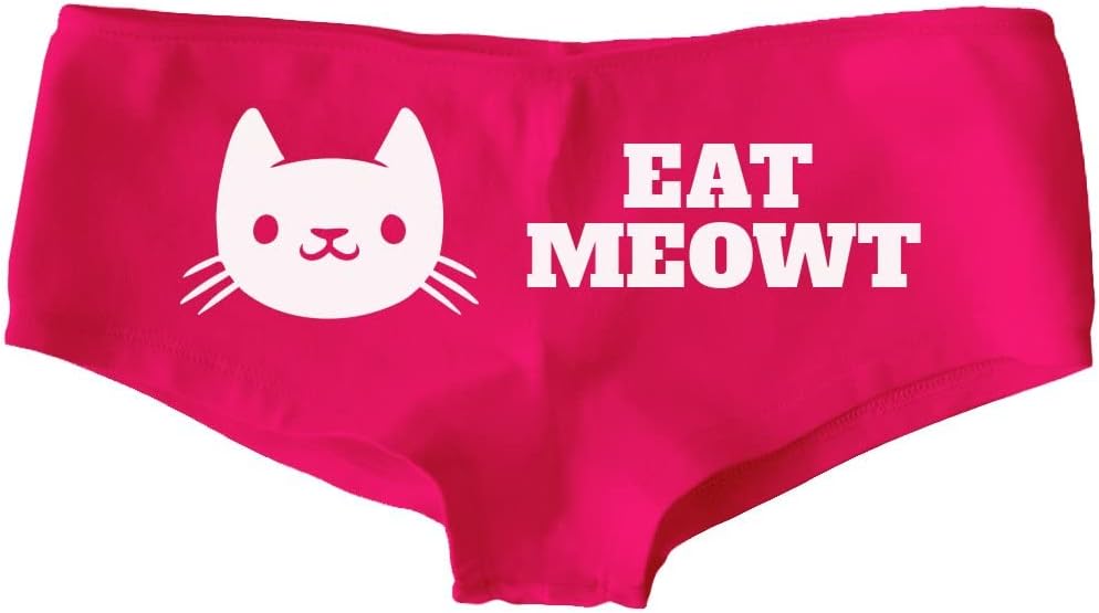 Eat Meowt Cat Pun Undies: Low-Rise Cheeky Underwear