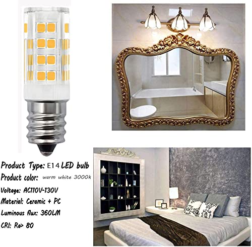 E14 Warm White 3000K Dimmable LED Light Bulbs #TOP23