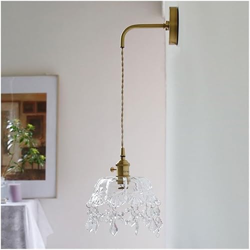 Miniatura 1 de Moderna lámpara colgante de cristal de cristal retro estilo casa de campo, decoración de interiores ajustable para cocina, isla, comedor,