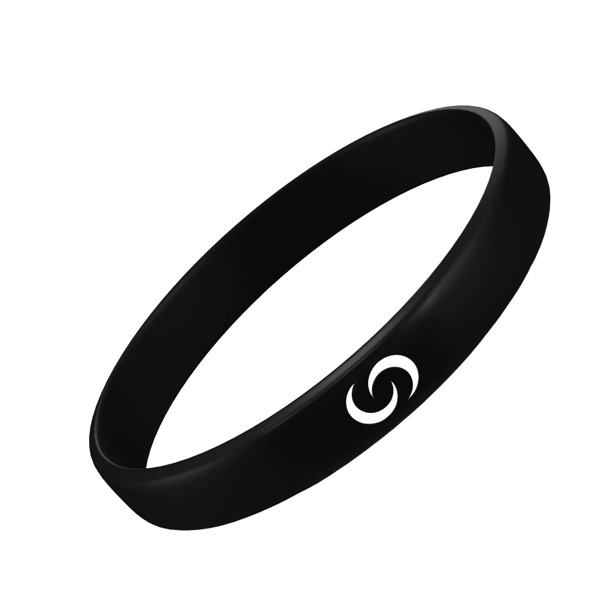 CONTACT CO. Inteligentna silikonowa opaska NFC, elegancka, trwała inteligentna opaska z natychmiastowym udostępnianiem bez aplikacji, bezszwowa opaska dla entuzjastów technologii i nie tylko, czarna