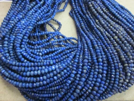 Lapis-lazuli perles rondelles de 3,5 mm pour fabriquer vos bijoux d'été et colliers bohèmes