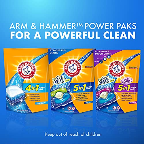 Arm & Hammer 4-In-1 Laundry Detergent Power Paks, 58 Count #TOP7