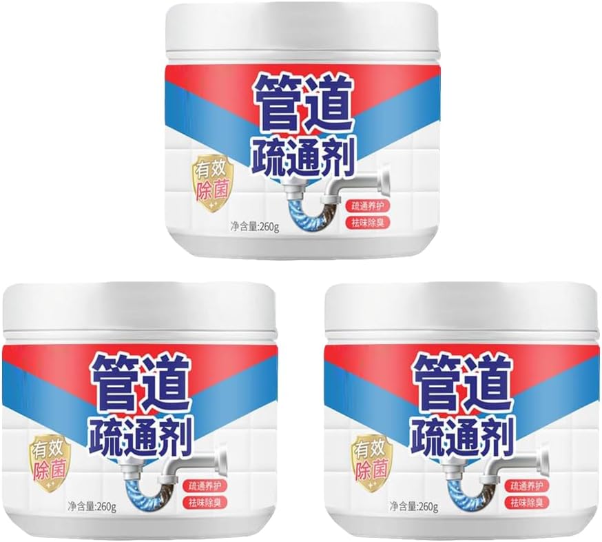 Pipe Clogging Agent, Pipe Cleaner, Drain Cleaner, 9.1 oz 260 g, Deodorant, Odorless, Powerful Pipe Cleaner, Sewer Clog Remover, Powerful Pipe Cleaner, Pepper Through, Pipe Cleaner, Sink, Clog,
