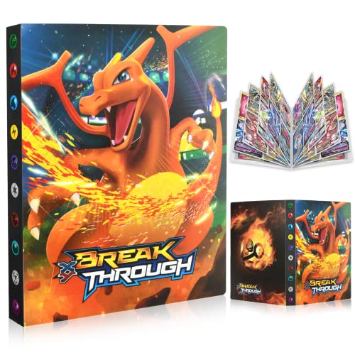 Anbobili Sammelalbum, Sammelkarten Album, Karten Album, Karten Halter Ordner Buch Karten Album Sammelkartenalben, Sammelalbum für Karten, 30 Seiten, Kann bis zu 240 Karten aufnehmen Cover