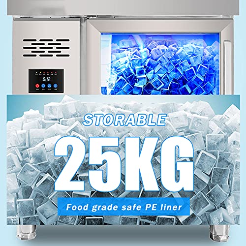 DUTUI Kommerzielle Eismaschine 90 Kg / 24H Edelstahl Auto Clean Für Bar Home Supermärkte, Geeignet Für Zuhause, Bar… – Bild 5